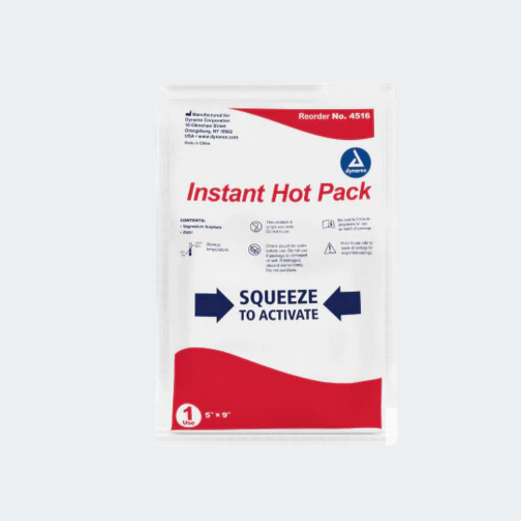 Dynarex Hot Packs Instant Disposable 5"x9" 