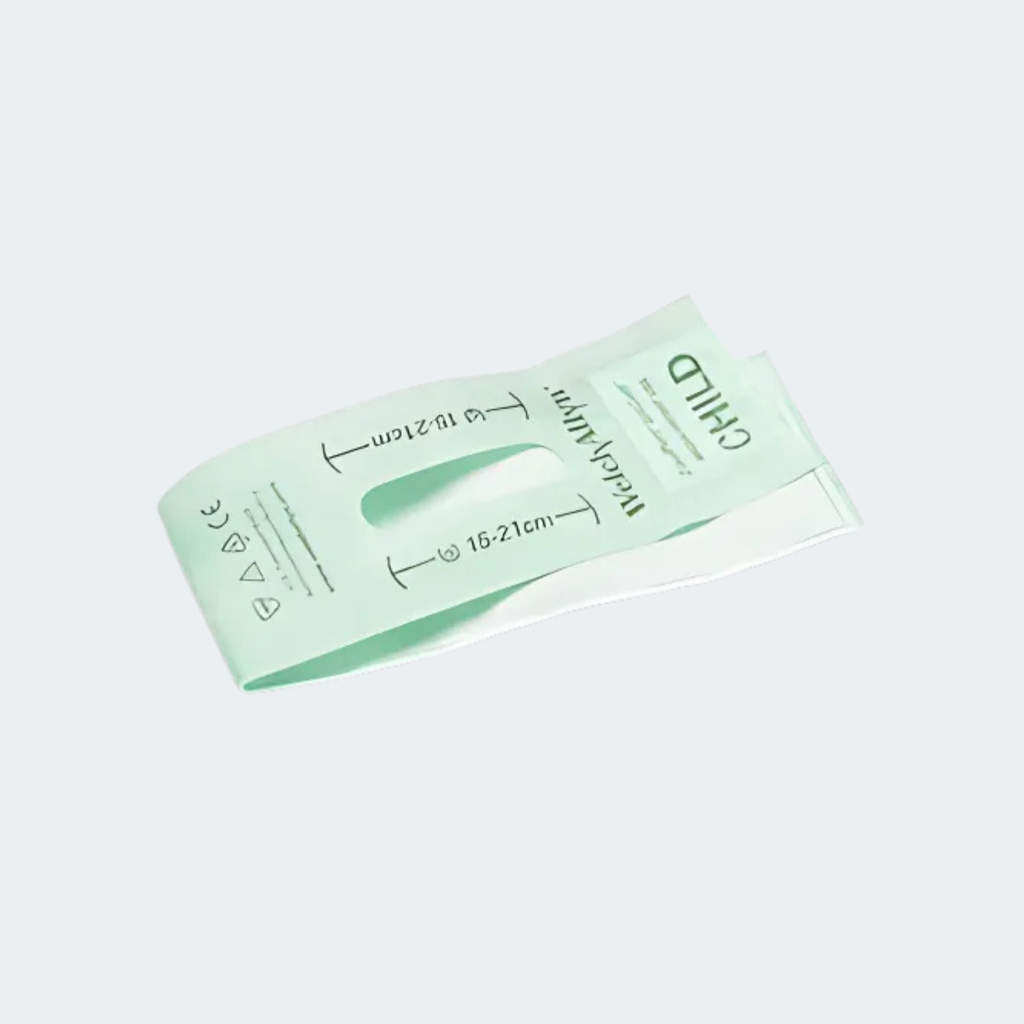 Welch Allyn FlexiPort ECO Blood Pressure Cuff; Size-09 Child, Single- Patient Use, No Tubes or Connectors; Qty. 100; Cuff Range 15-21 CM