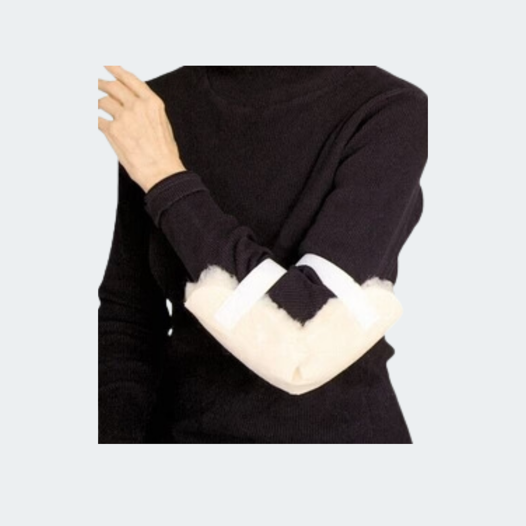 Effective protection against friction burns and decubitus ulcer on sensitive elbow