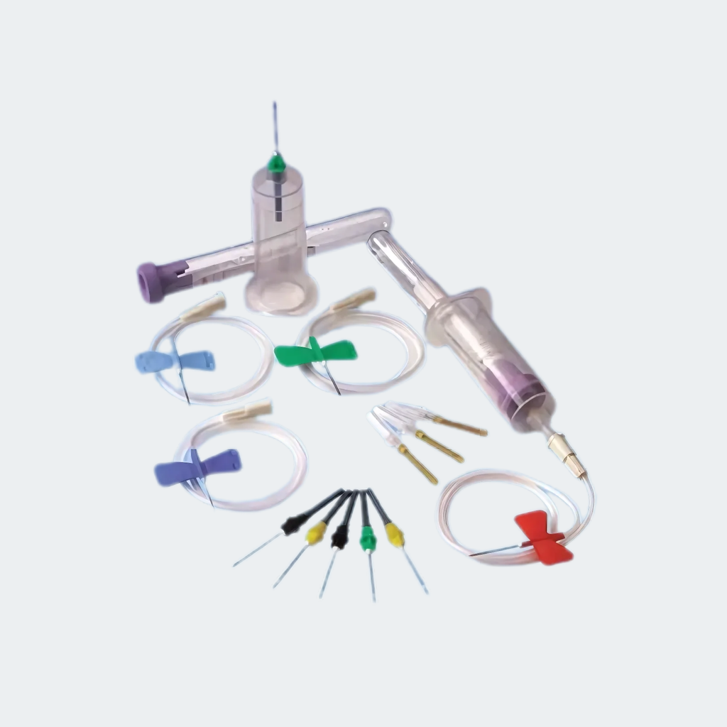 Latex free. Sterile. Allows several samples to be taken from a single needle puncture.