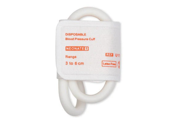 Blood Pressure Cuff, Neonate 1 and 2 Luer Slip Connector, Disposable, 10/bx (US Only)