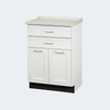 Cabinet with 2 doors, 2 drawer and 1 adjustable shelf
Easy-clean, all-laminate interior
Tough, Fashion Finish thermofoil exterior with no front-facing seams
Laminate or optional Fashion Finish exterior