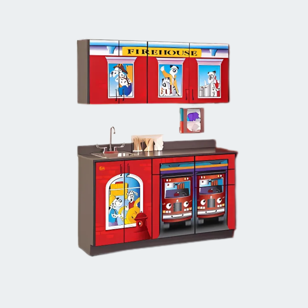 Base &amp; wall cabinets are only sold in sets

Pre-assembled units save time
Easy-clean all laminate construction
All graphic are permanently embedded in the high pressure laminate and will not peel off