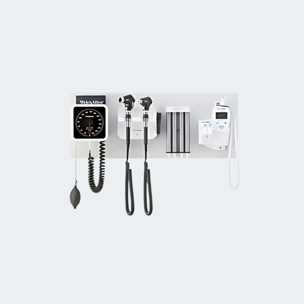 GS777 Integrated Wall System, PanOptic Ophthalmoscope, Macroview Otoscope, iExaminer, with BP 