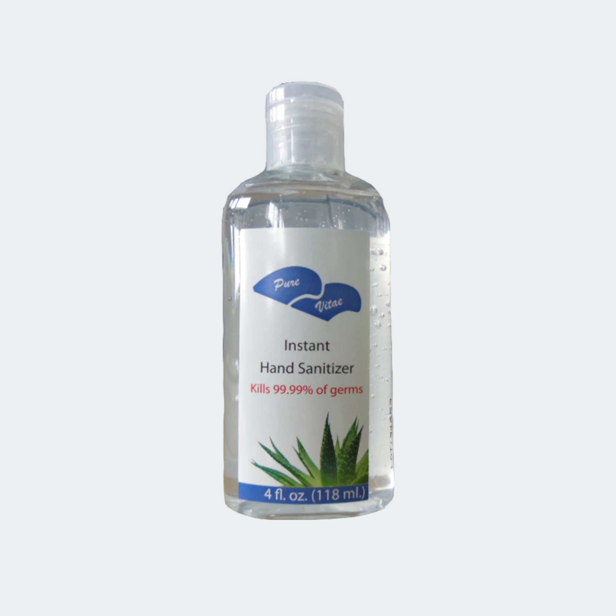 Hand Sanitizer AOSS Pure Vital® 4 oz. Alcohol (Ethyl) Gel Bottle