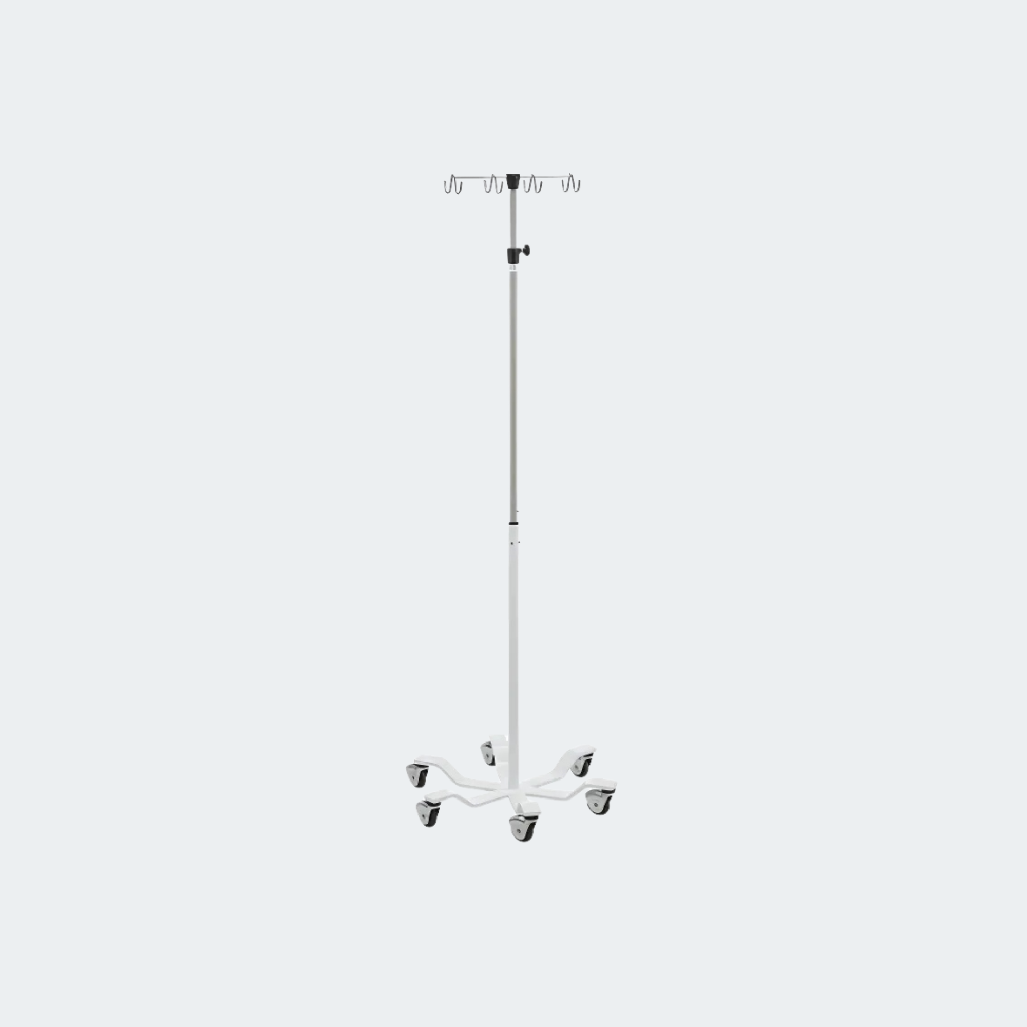 Designed for Safety and Stability
25-inch diameter six-leg steel base
3-inchdual precision sealed bearing casters(10 yr. warranty)
Telescoping stainless steel slow descending inner pole