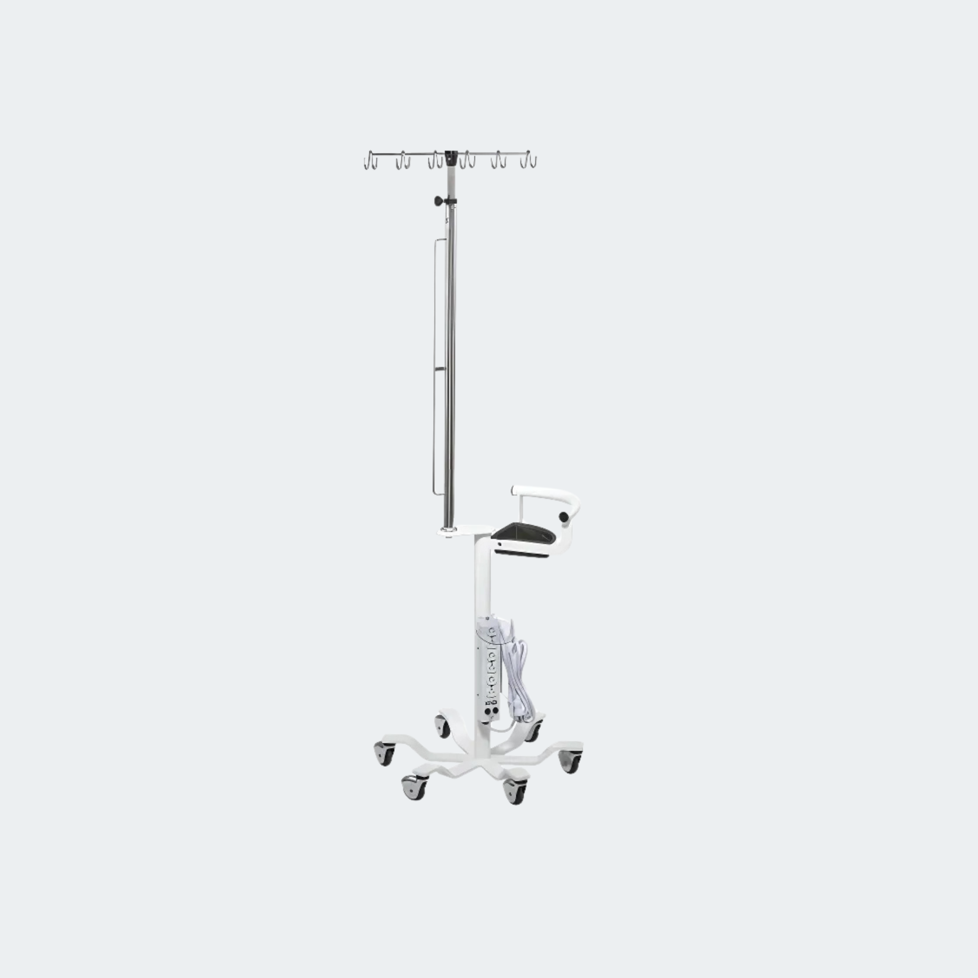 Designed for Safety and Stability
25-inch diameter six-leg steel base
Stainless SteelOff-Set Center-G mount pole for optimum Stability