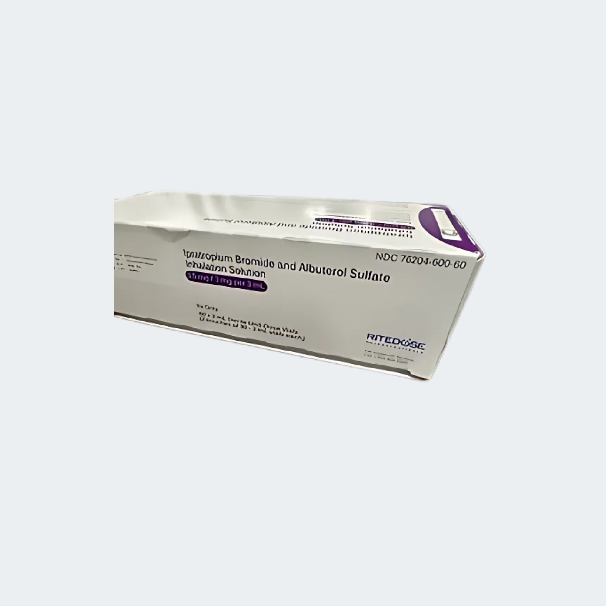 Ipratropium Bromide/Albuterol Sulfate Inhalation Solution, 0.5/3mg, 3mL, 30/PK (Rx) 
