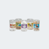 Labeled, Clear Plastic, Animal Pals, Sundry Jars