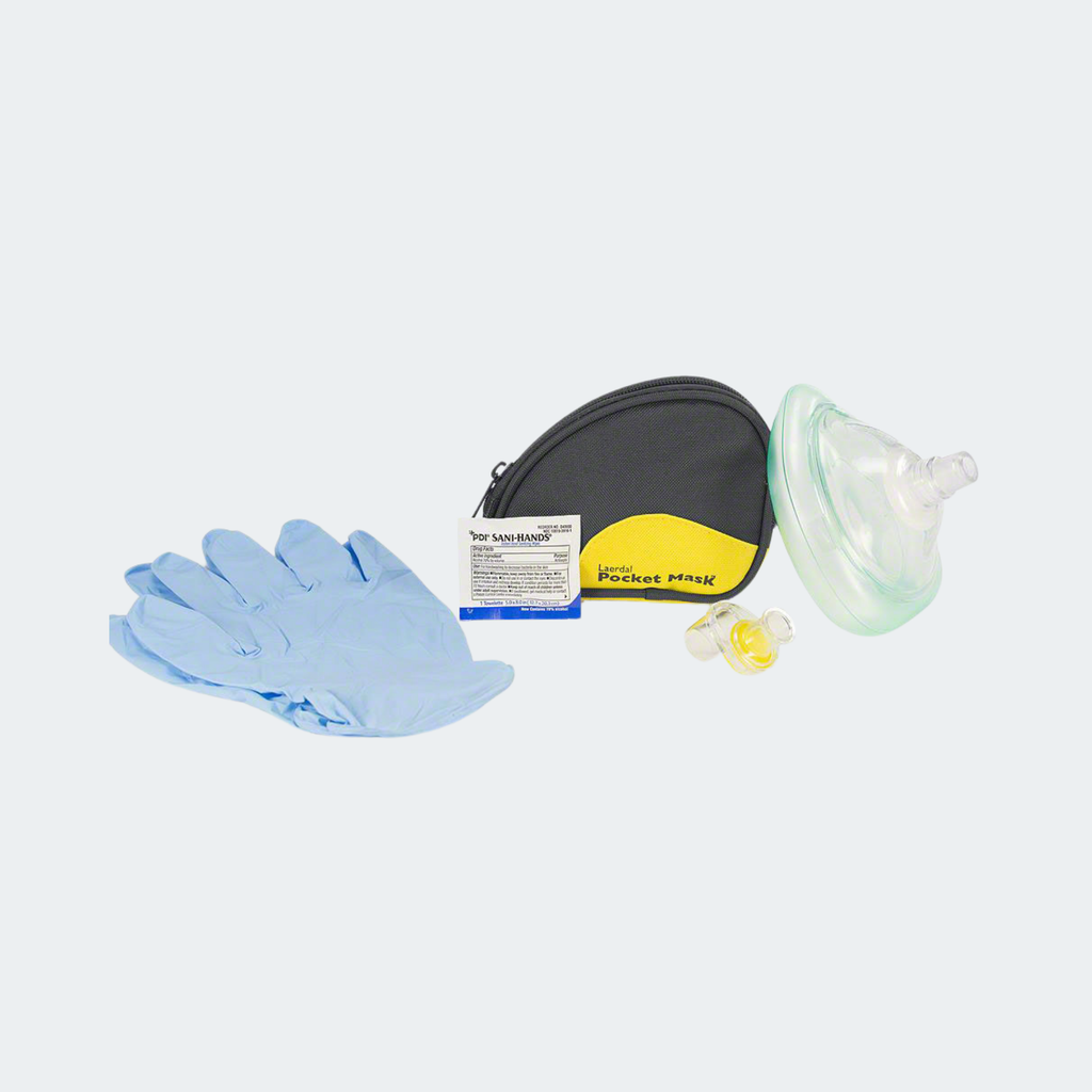 Laerdal Pocket Mask w/Gloves in Black Soft Pack Part #: 82004133