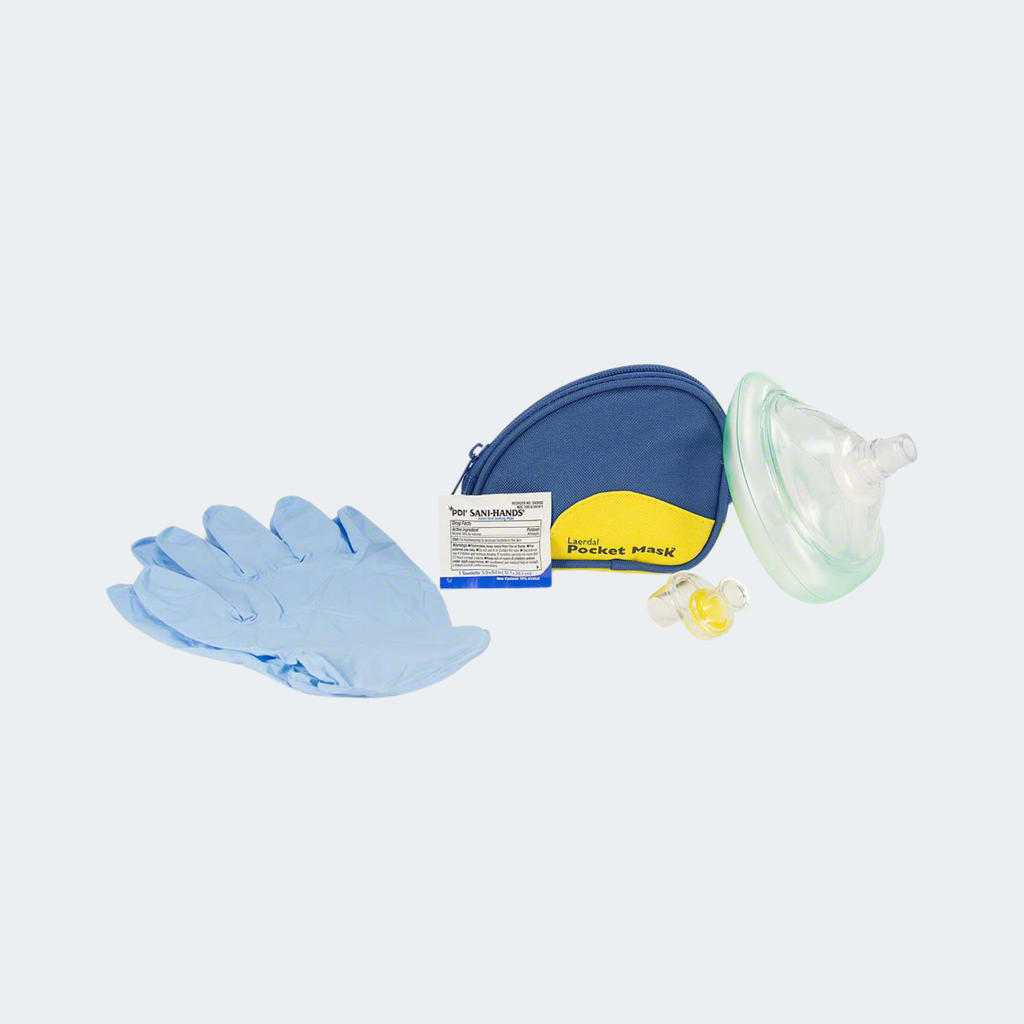 Laerdal Pocket Mask w/Gloves in Blue Soft Pack Part #: 82004033