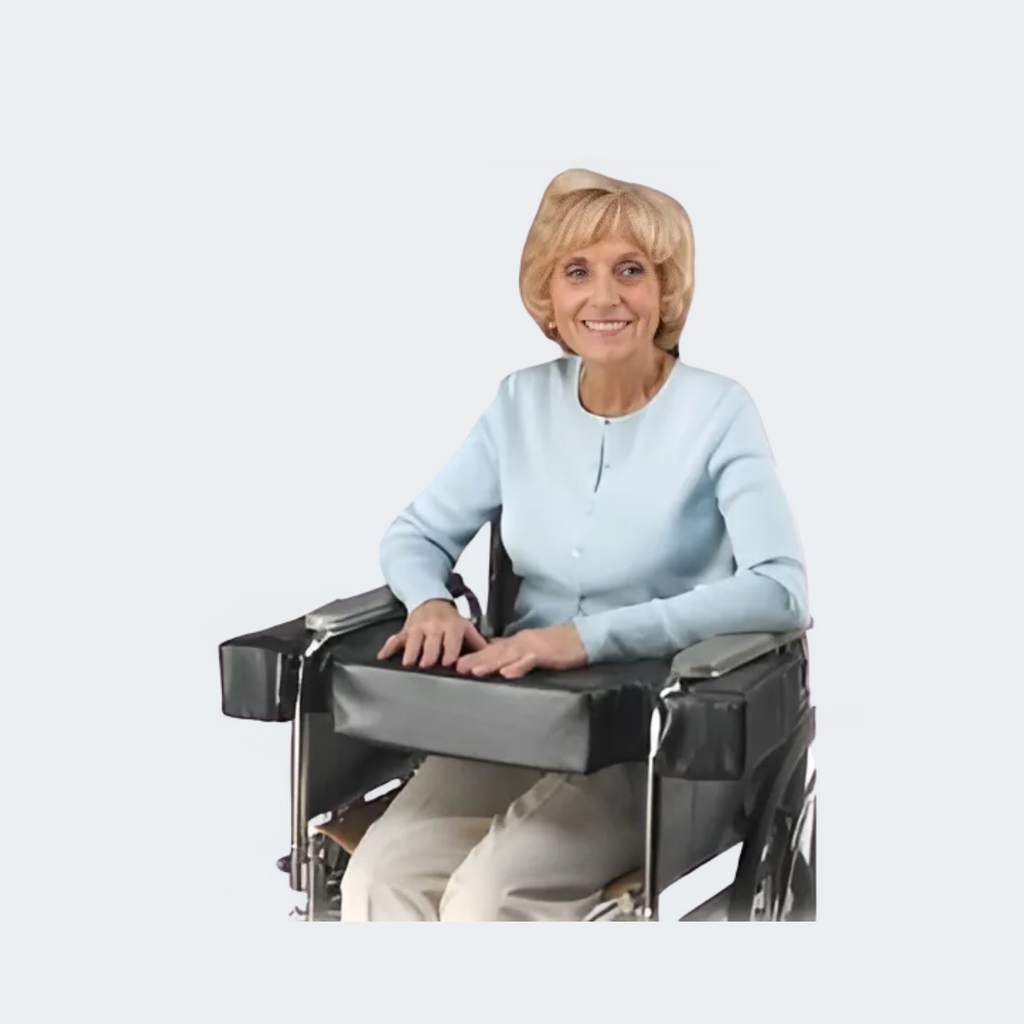 Laptop Cushion with Arm Cutouts for Wheelchair