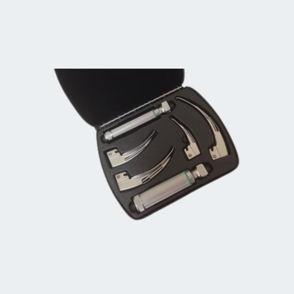 Laryngoscope Blade Set, E-Macintosh Type, LED Fiber Optic