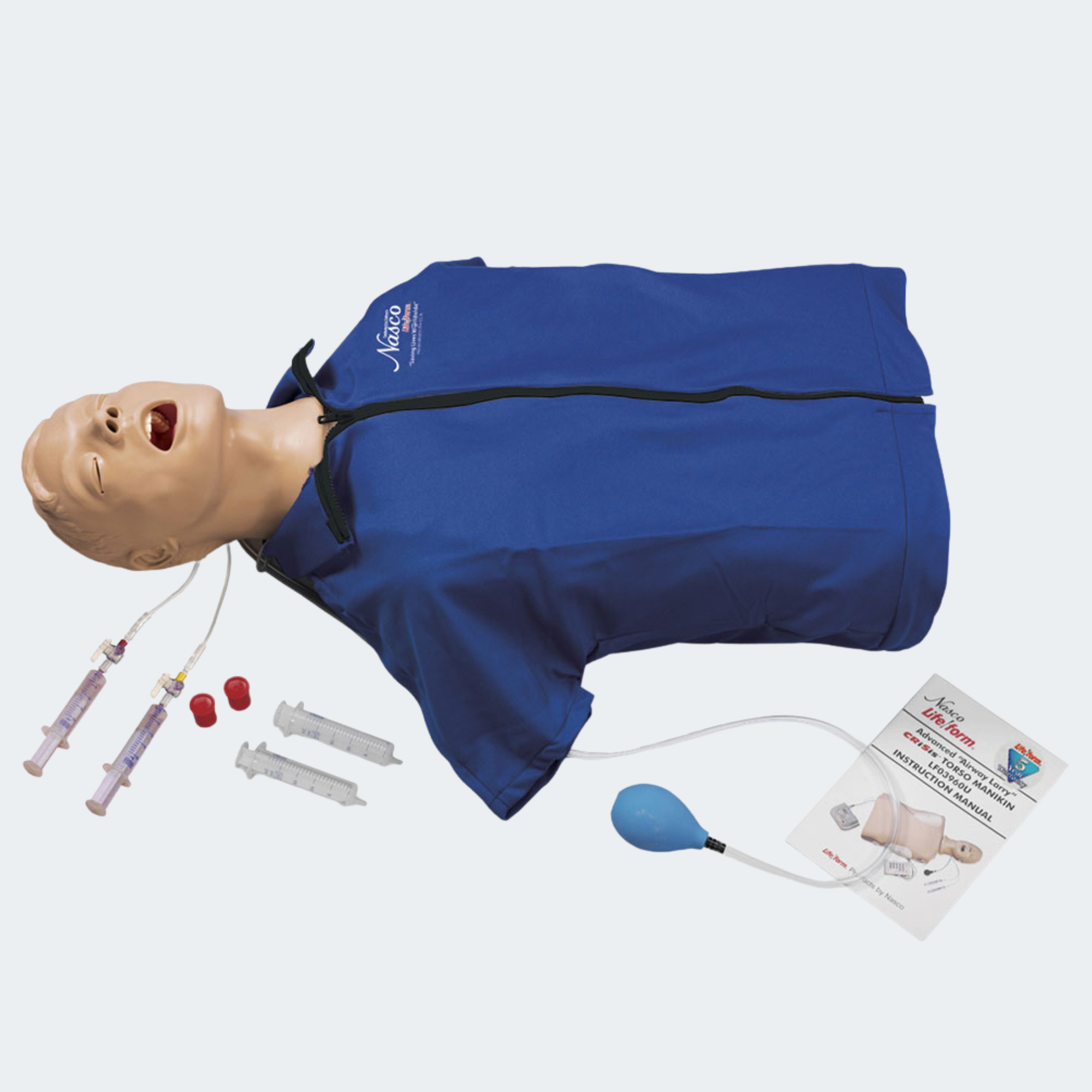 Life/form Advanced Airway Larry AMT Torso with Defibrillation Features Part #: LF03960U