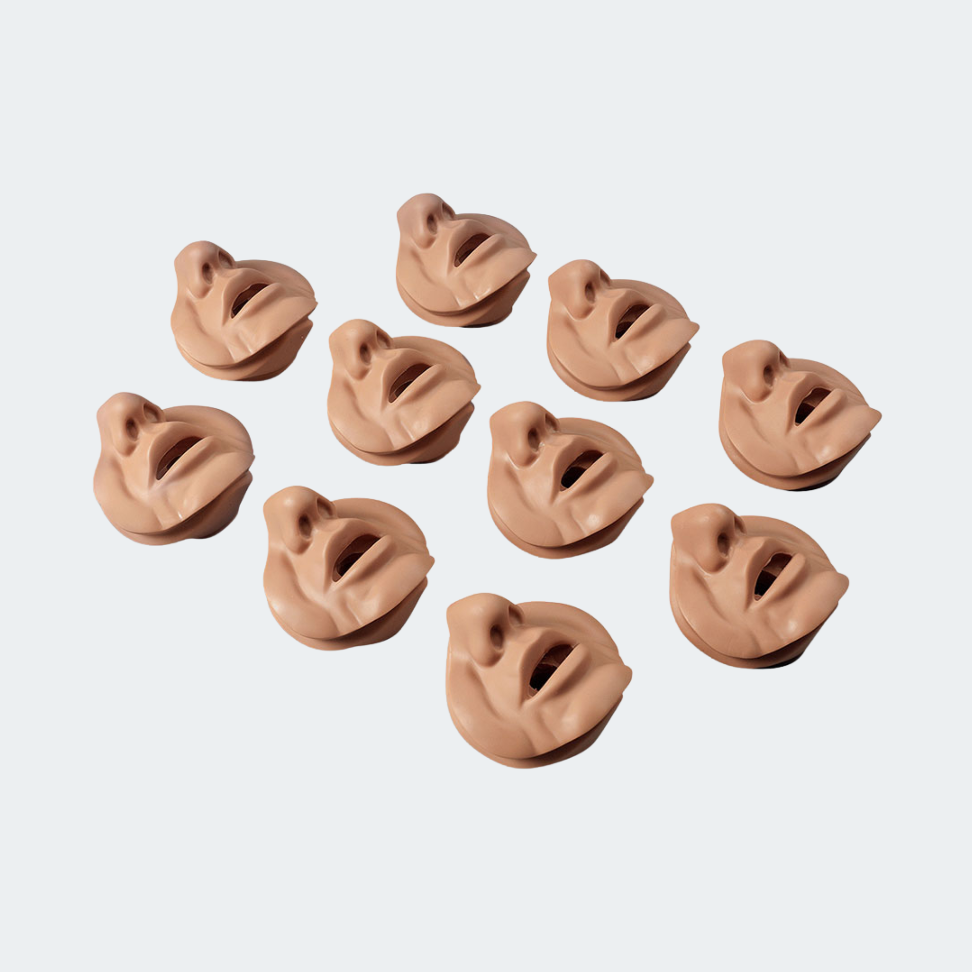 Life/form Bariatric Manikin Replacement Face Inserts White 10-pack Part #: LF03752U