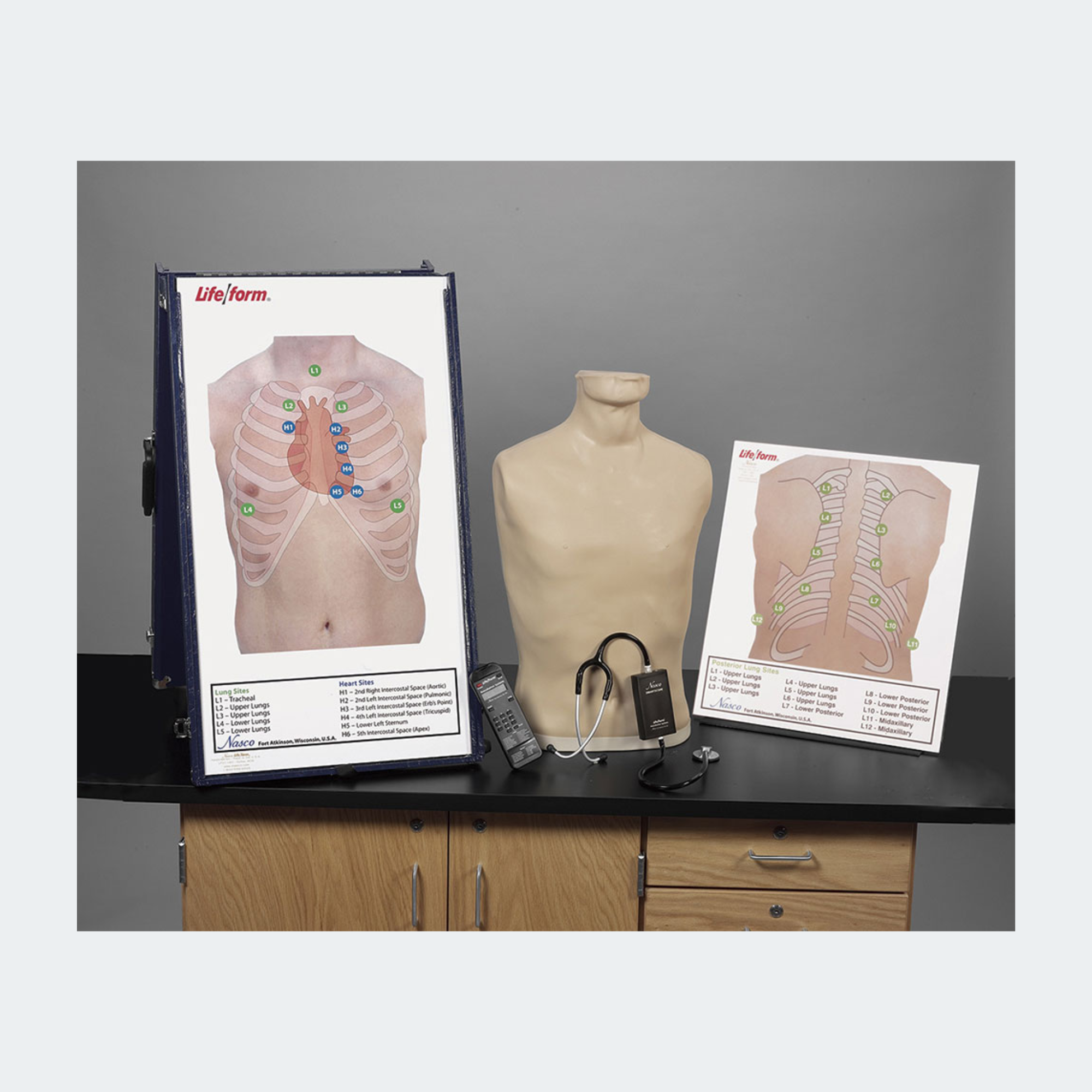 Life/form Deluxe Auscultation Training Station Part #: LF01200U