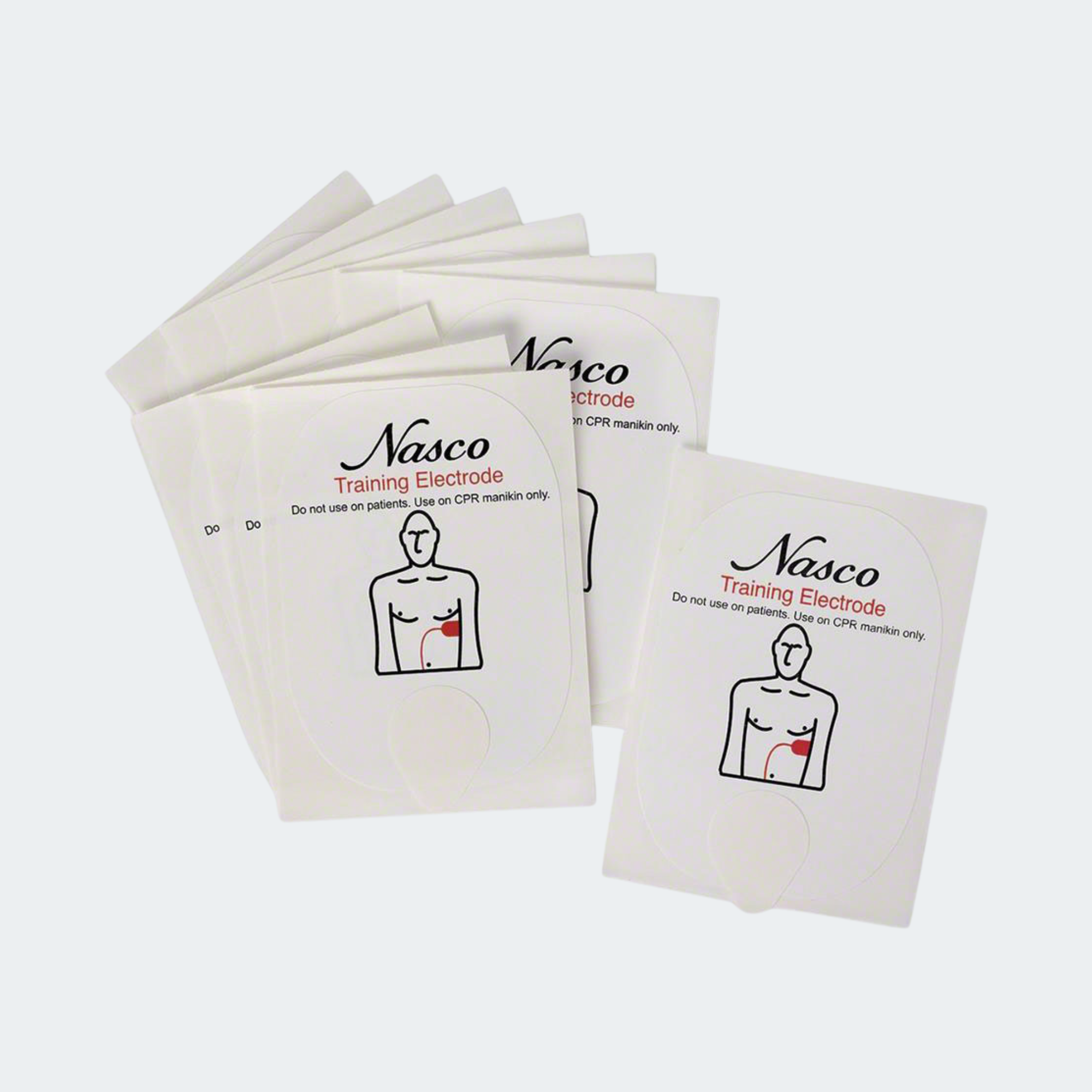 Life/form Replacement Adult Training Electrodes for the Universal AED Trainer by Nasco - 5 Pairs Part #: LF03743U