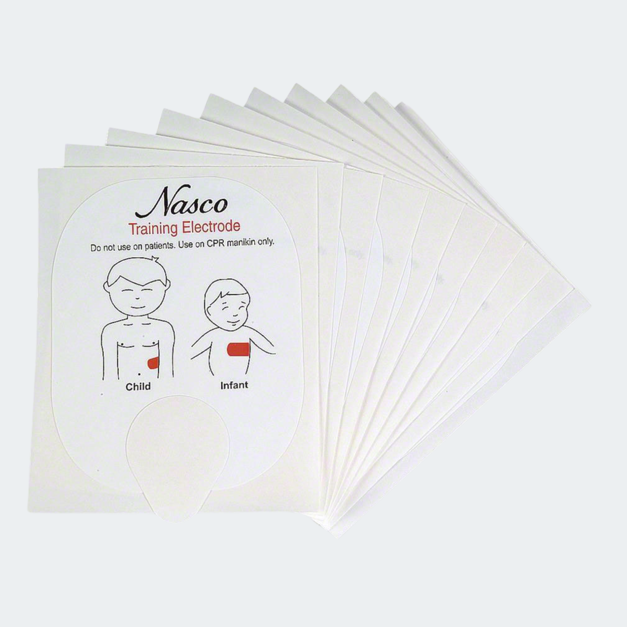 Life/form Replacement Pediatric Training Electrodes for the Universal AED Trainer by Nasco - 5 Pairs Part #: LF03744U