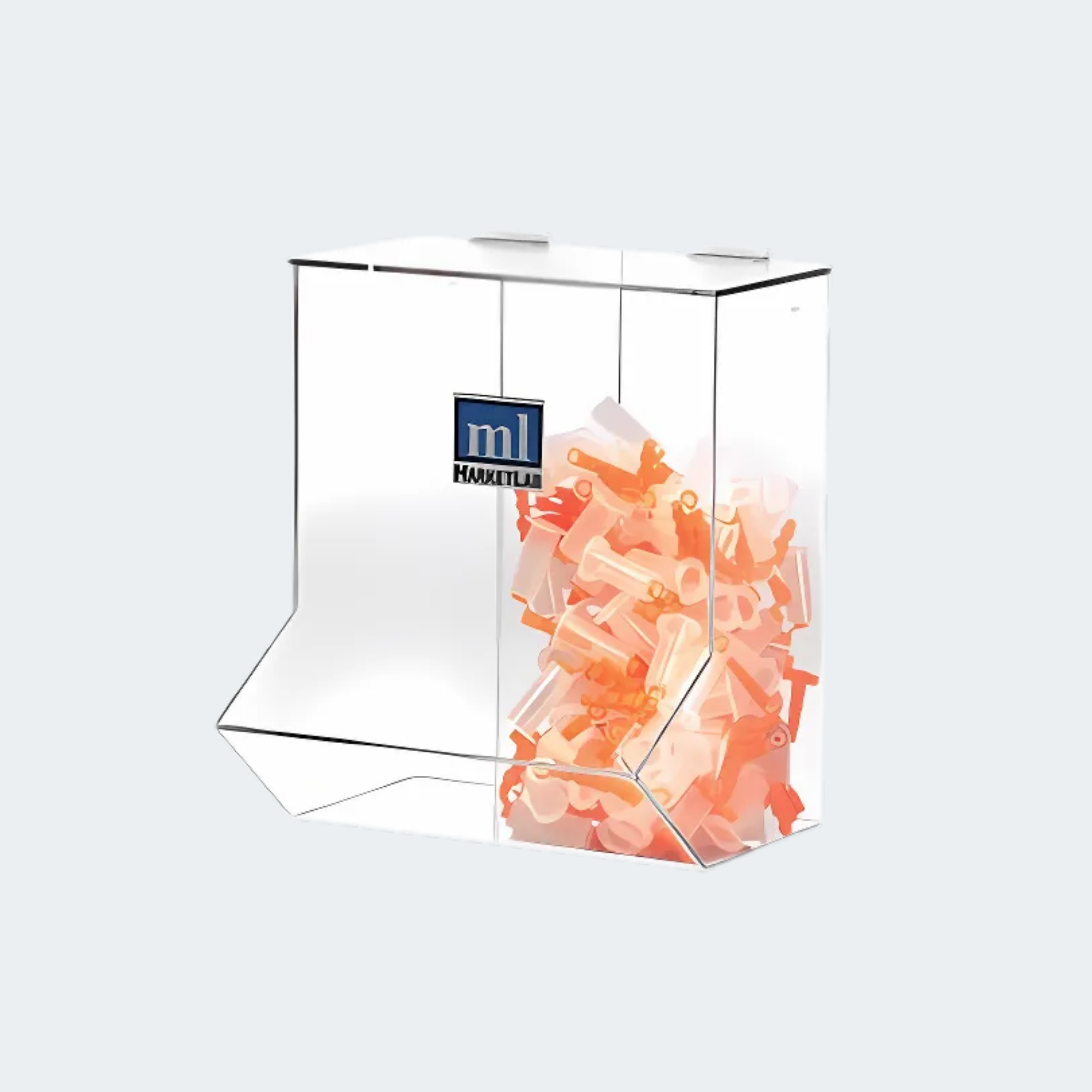 MarketLab Wall Dispenser Clear For Needle Holders