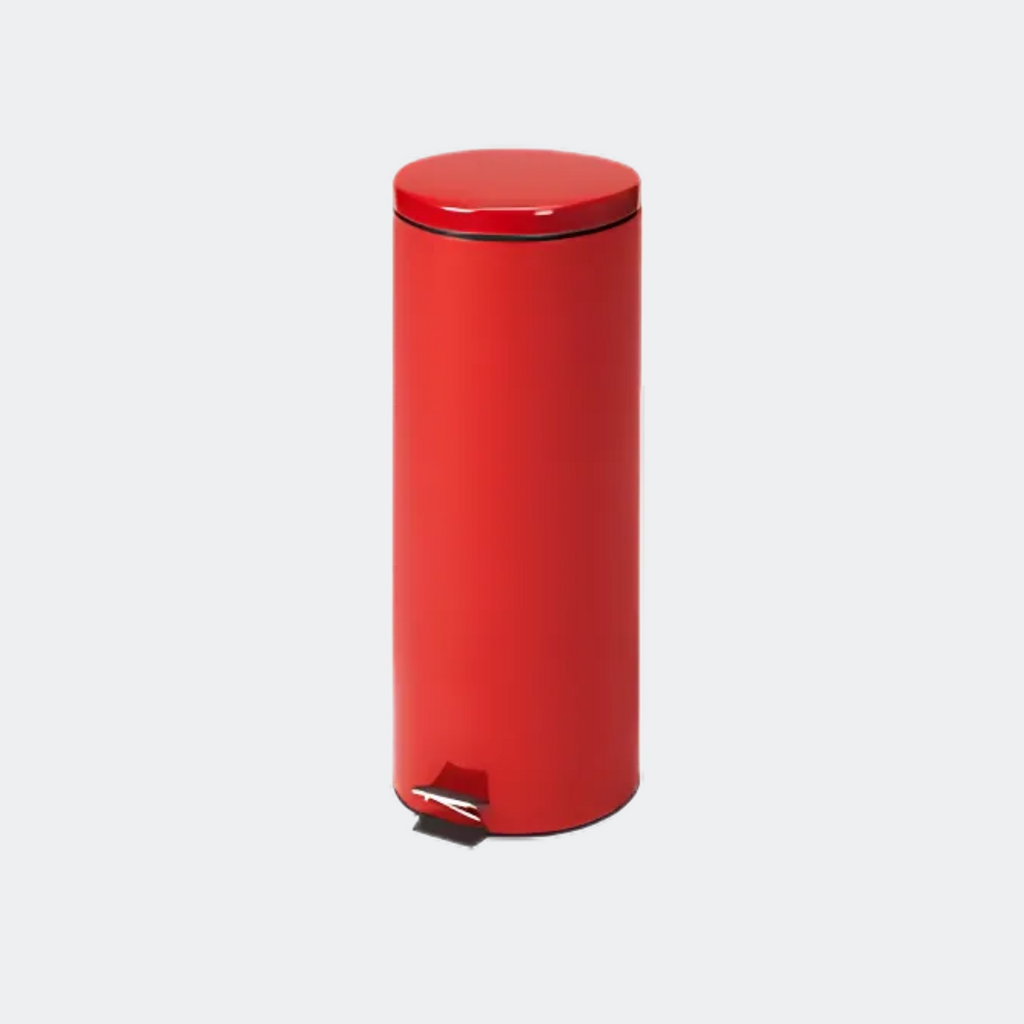 Medium Round Red Waste Receptacle