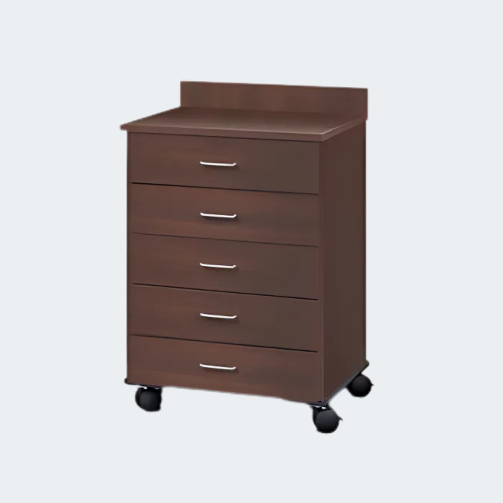 Mobile Treatment Cabinet with 5 Drawers