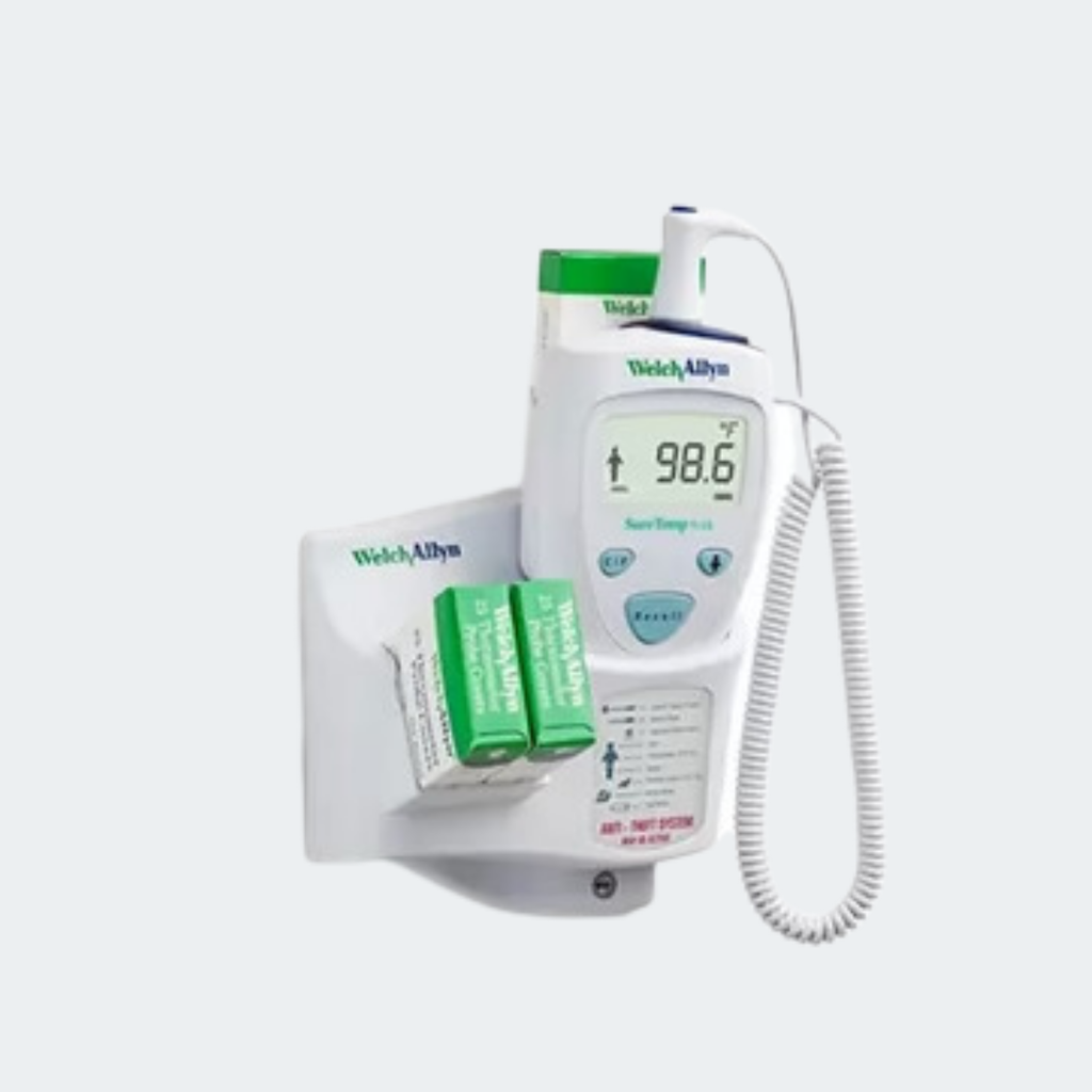 Model 690 Electronic Thermometer, Wall Mount, Oral Probe, Oral Probe Well, 2-Year Limited Warranty
