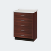 Molded Top Treatment Cabinet with 5 Drawers