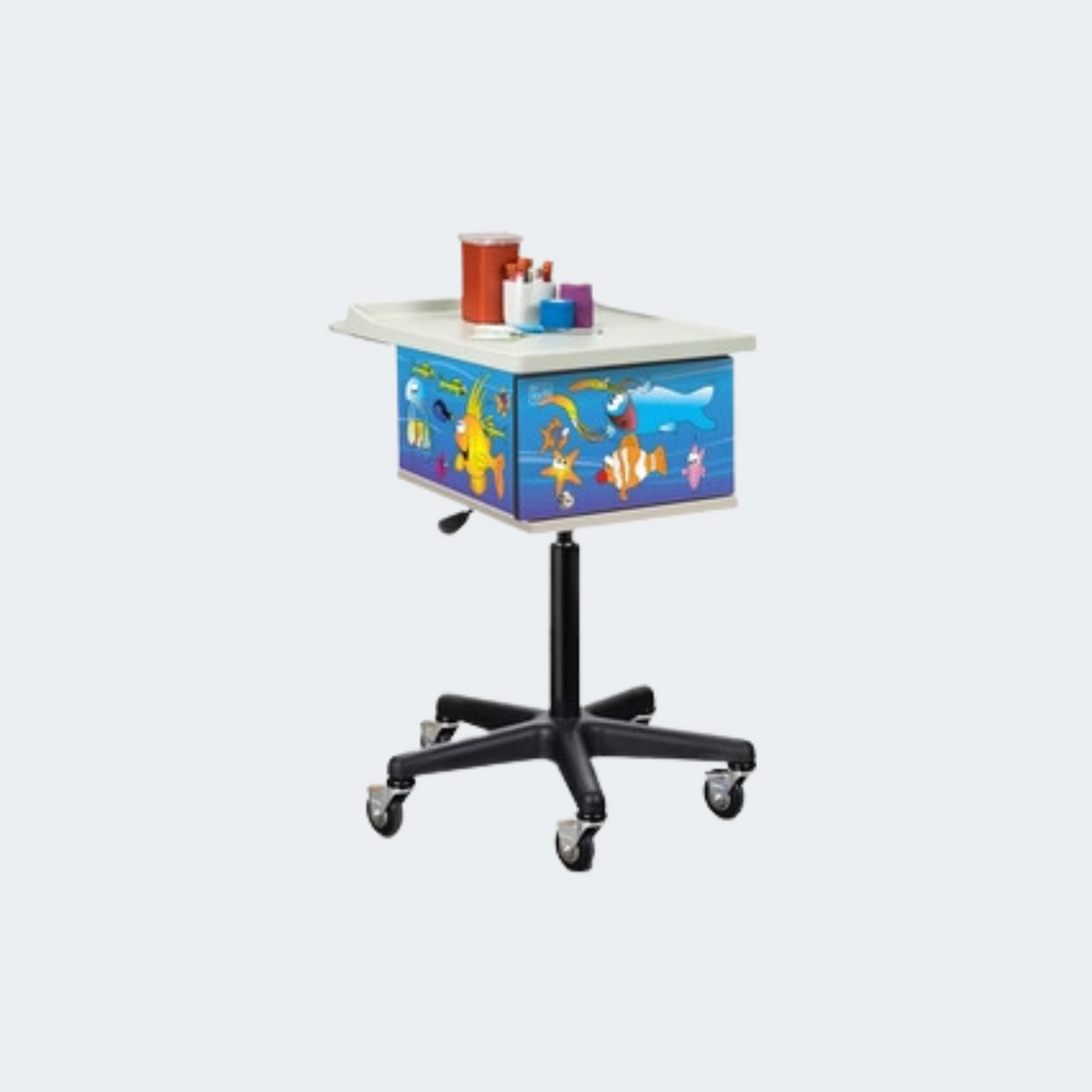 Ocean Commotion, 2-Bin, Phlebotomy Cart