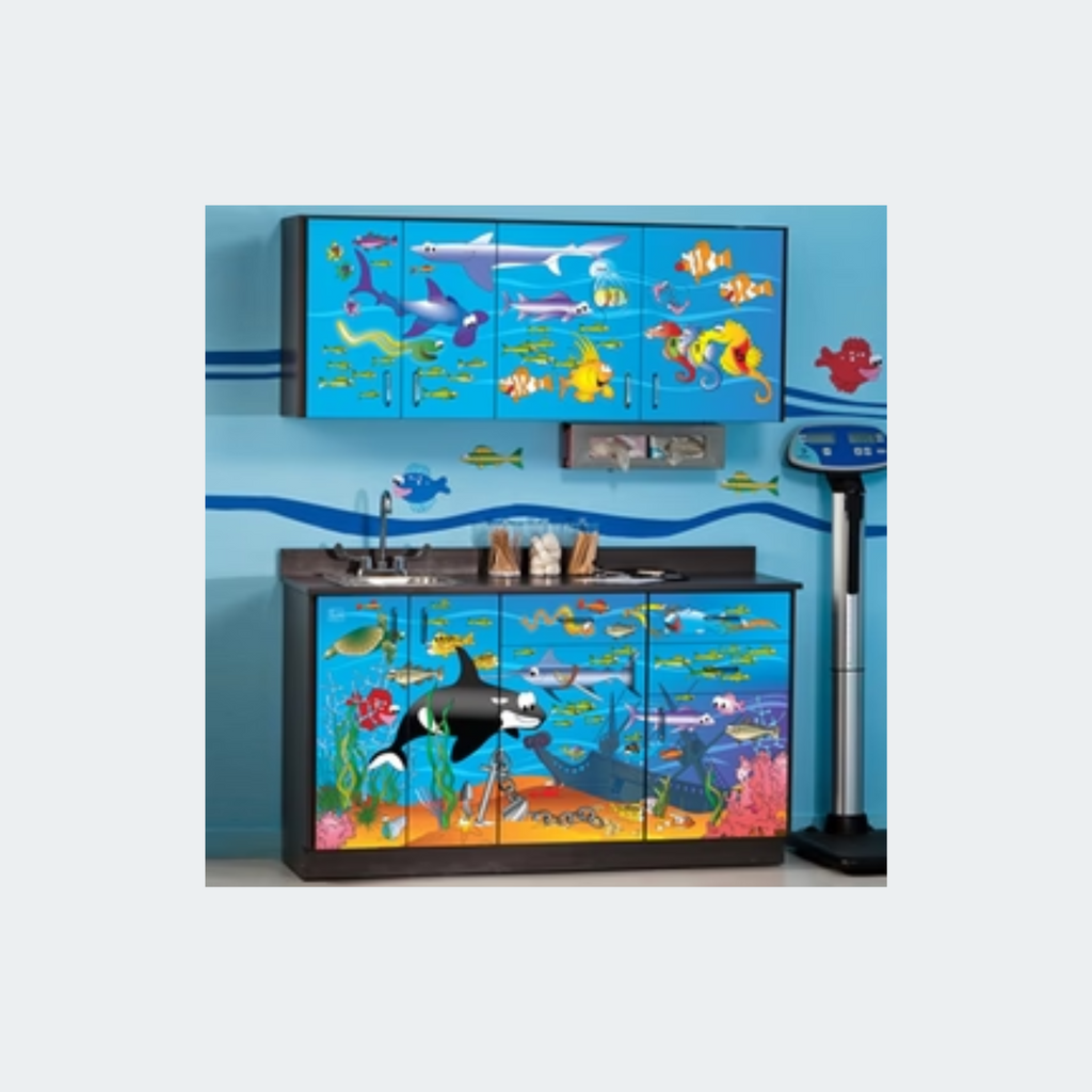 Ocean Commotion base and wall Cabinets