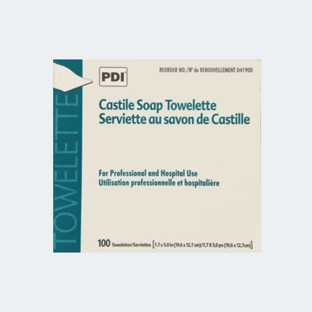 PDI Castile Soap Towelette (100/BX)