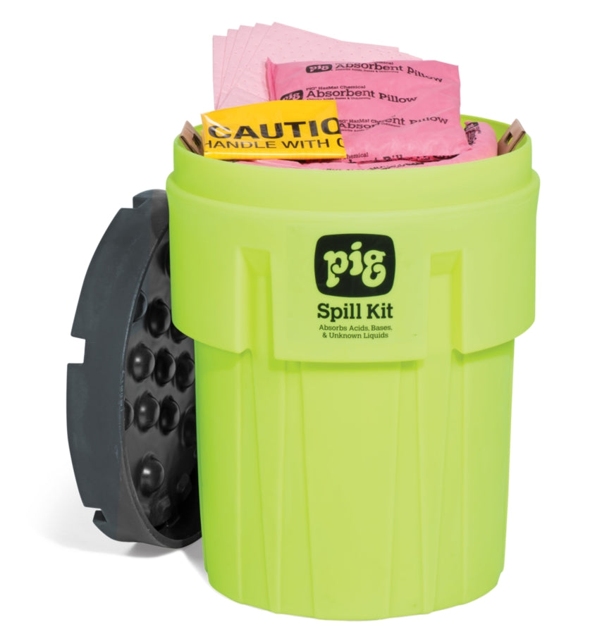 PIG® HazMat Spill Kit in 95-Gallon High-Visibility Container