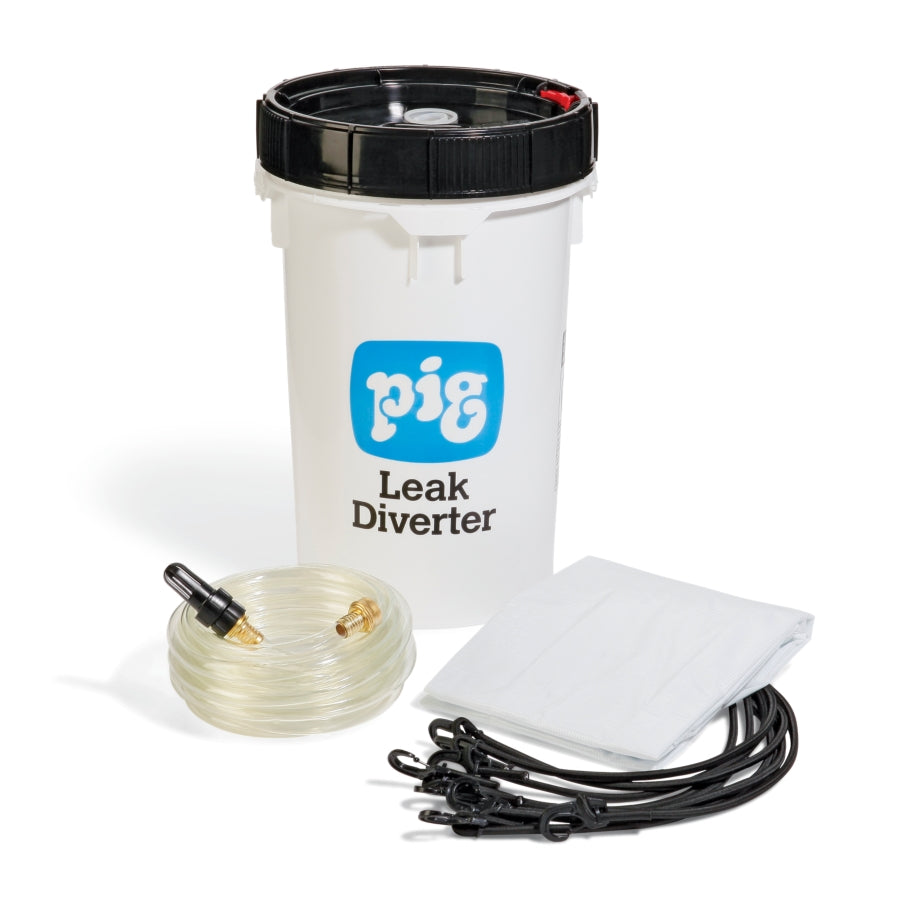 PIG® Roof Leak Diverter Tarp Bucket Kit