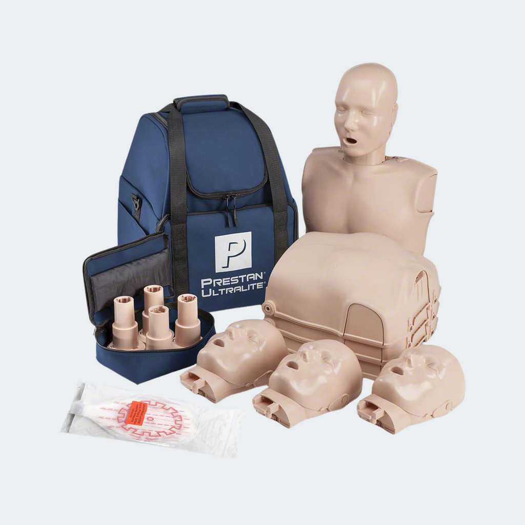 PRESTAN Diversity Ultralite Manikins w/CPR Feedback 4-Pack Part #: PP-ULM-400M-MSDS