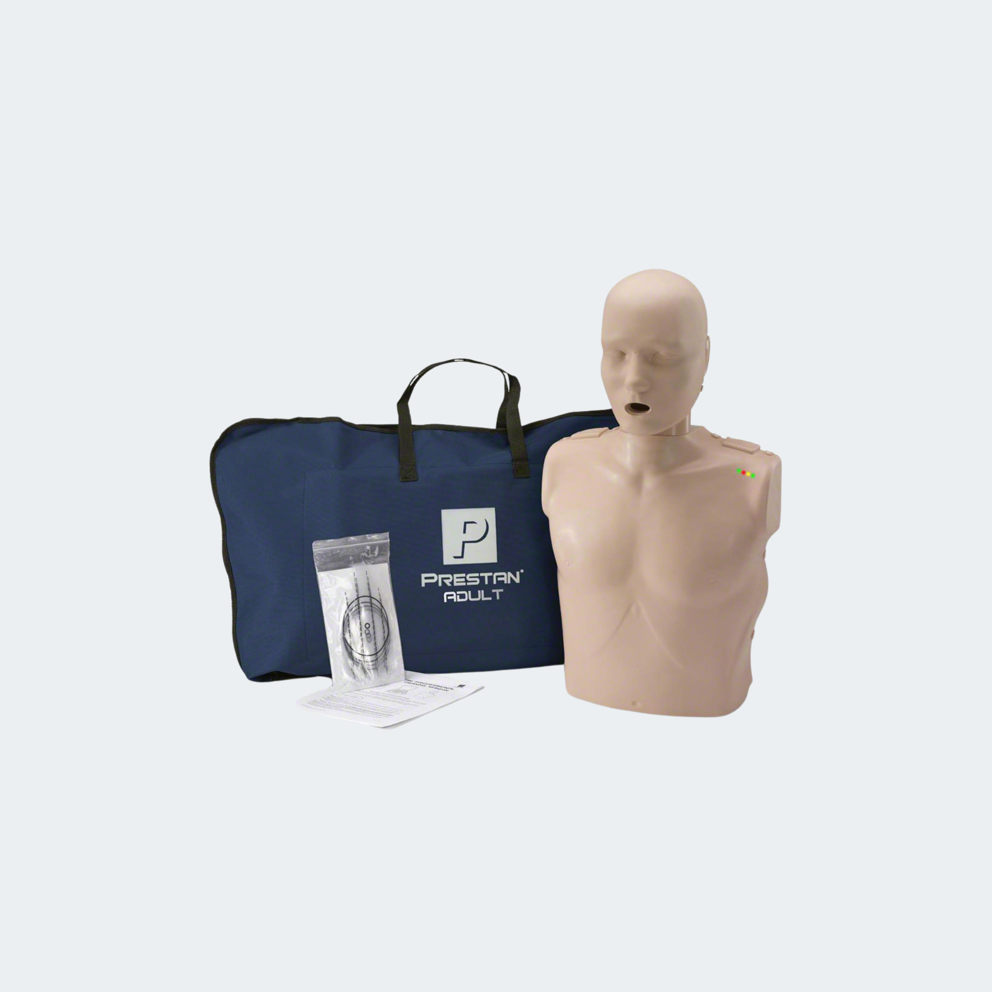 PRESTAN Professional Manikin (Single), Adult Medium Skin Tone with CPR Monitor Part #: PP-AM-100M-MS
