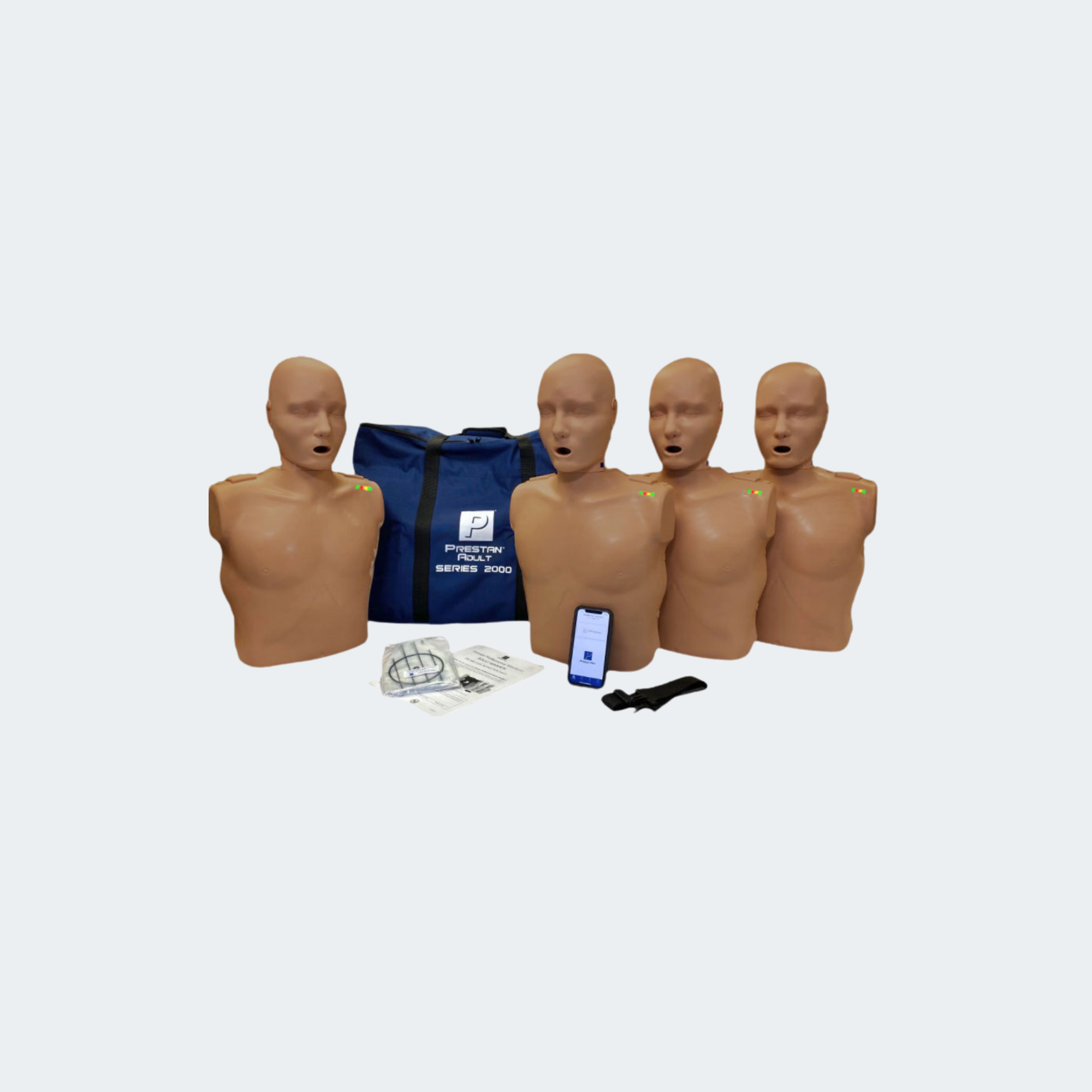 PRESTAN Professional Series 2000 Adult Manikin (4-Pack) Dark Skin Tone Part #: PP-AM-2000-4-D