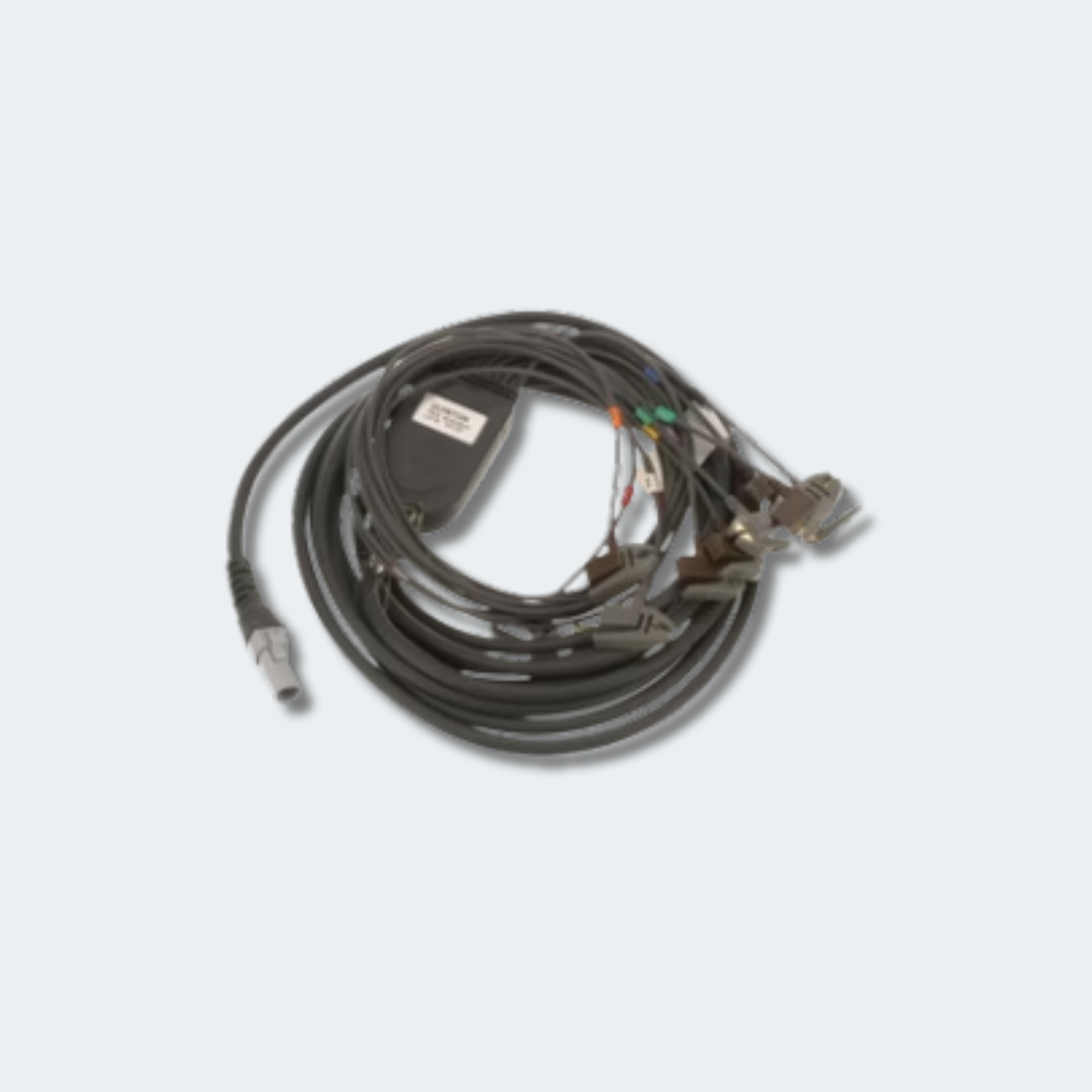 Patient Cable For Q-Stress or HeartStride, AHA 25" Leadwires, Pinch Connection 
