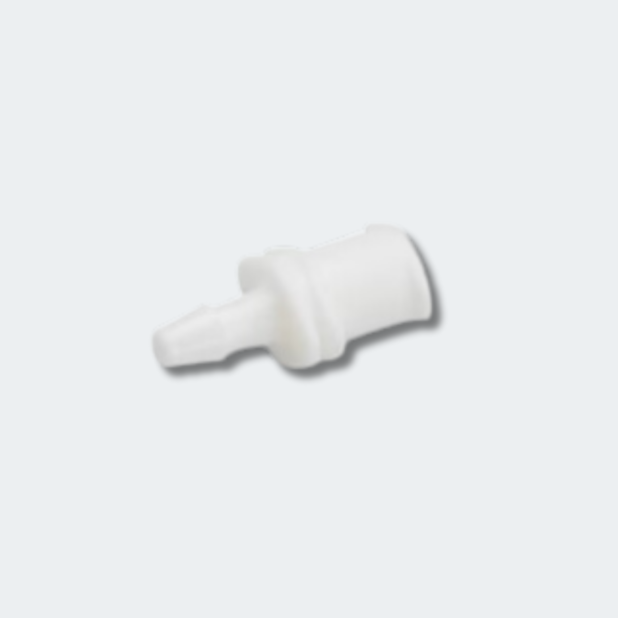 Plastic Connector, 5/32" Barb to 1/8" Barb
