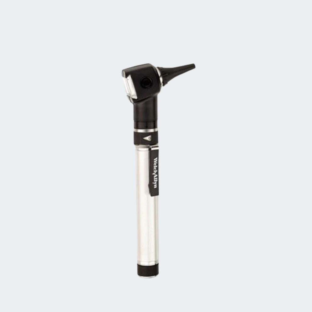 PocketScope Fiber-Optic Otoscope/ Throat Illuminator, AA Alkaline Battery Handle & Hard Case 