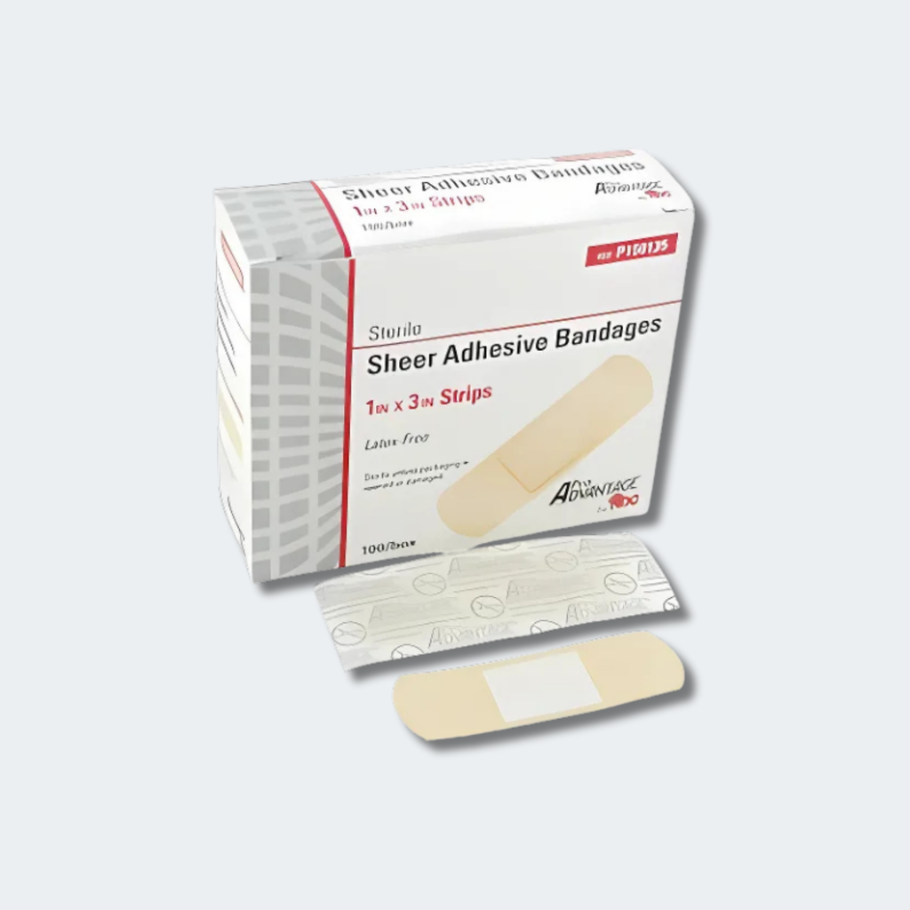 Pro Advantage Sterile Sheer Adhesive Bandages 1"x3"