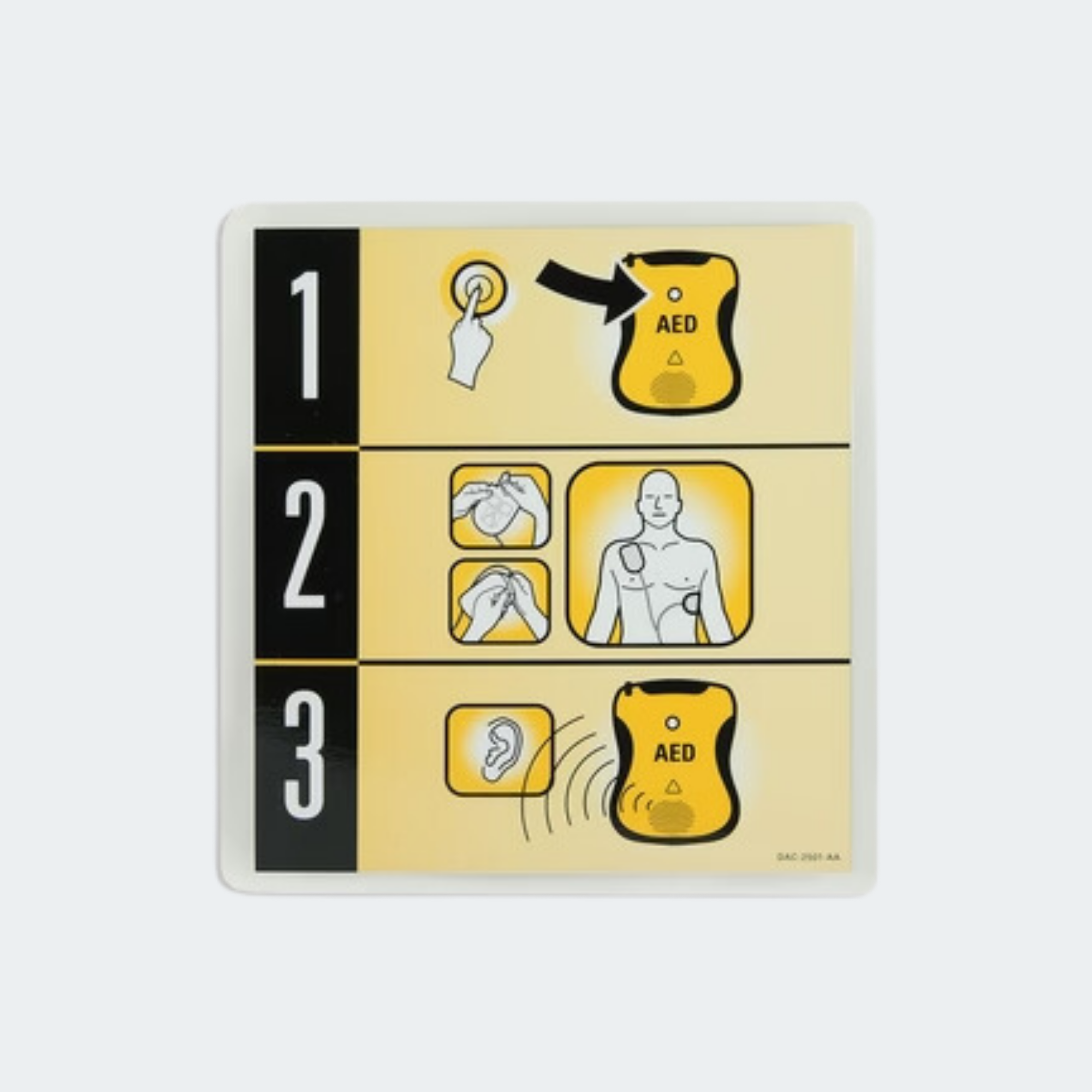 Quick Start Reference Card for Defibtech Lifeline VIEW/ECG/PRO AED DAC-2501