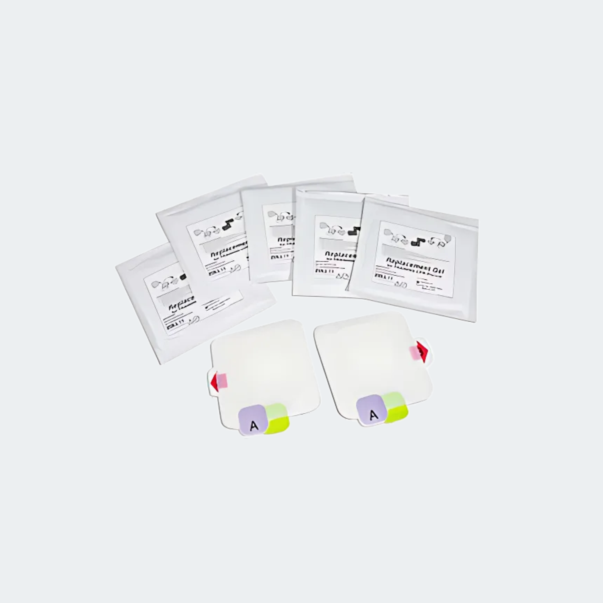 Replacement Adhesive gels for CPR-D Padz - Training Electrode replacements, 5 pair 8900-0803-01
