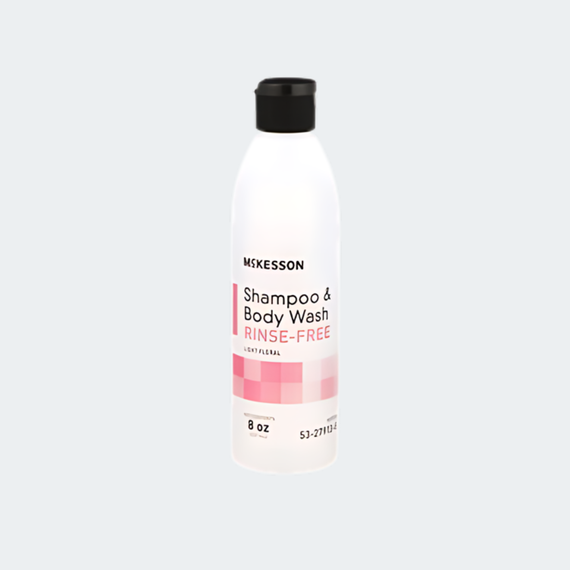 Rinse-Free Shampoo and Body Wash McKesson 8 oz. Flip Top Bottle Light Floral Scent