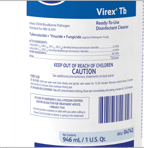 Diversey Virex TB Disinfectant Cleaner 32oz (12EA/CA)