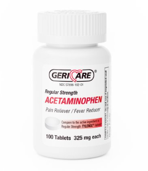 Geri-Care Pain Relief Acetaminophen Tablet 325mg (100/BO)