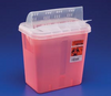 Sharps Container 5 Quart Translucent Red Base OpenLid(20/CA)