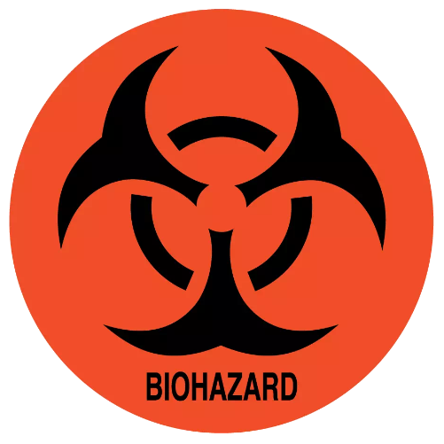 Biohazard Symbol Labels