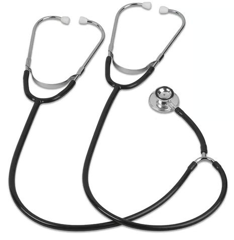 Professional Stethoscope, Double-Head, 28", Adult, Pediatric, Student