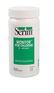 Chlorine 0-300 ppm Test Strips