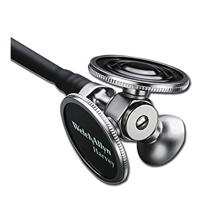 Harvey Deluxe Triple Head Stethoscope, Navy, 28" (US Only)