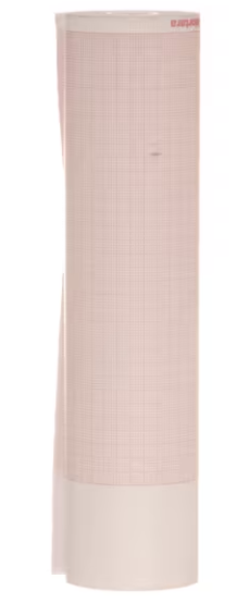 Thermal Paper Roll with Header Full Size, 8/27" x 70 ft (210mm x 21.3m), For use with the ELI/Bur 230, 12 rl/cs (US Only)